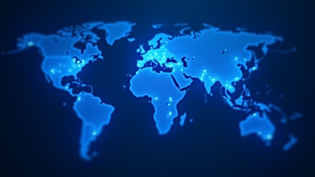 An interactive world map highlighting Flint Connect's global server locations with glowing connections